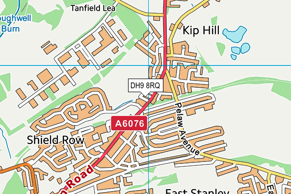 DH9 8RQ map - OS VectorMap District (Ordnance Survey) DH9 8RQ map - OS VectorMap District (Ordnance Survey)