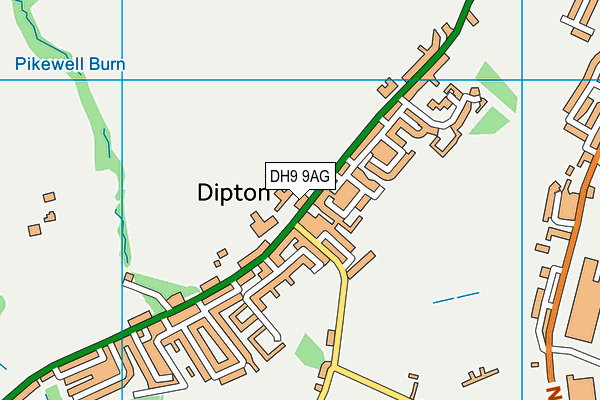 DH9 9AG map - OS VectorMap District (Ordnance Survey) DH9 9AG map - OS VectorMap District (Ordnance Survey)