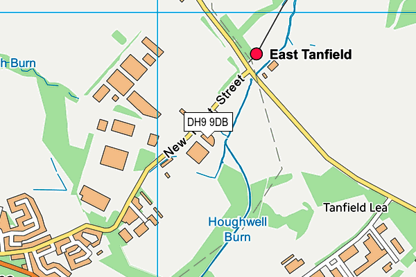 DH9 9DB map - OS VectorMap District (Ordnance Survey) DH9 9DB map - OS VectorMap District (Ordnance Survey)