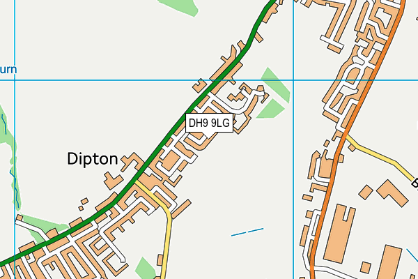 DH9 9LG map - OS VectorMap District (Ordnance Survey) DH9 9LG map - OS VectorMap District (Ordnance Survey)