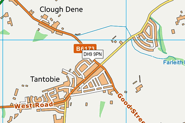 DH9 9PN map - OS VectorMap District (Ordnance Survey) DH9 9PN map - OS VectorMap District (Ordnance Survey)