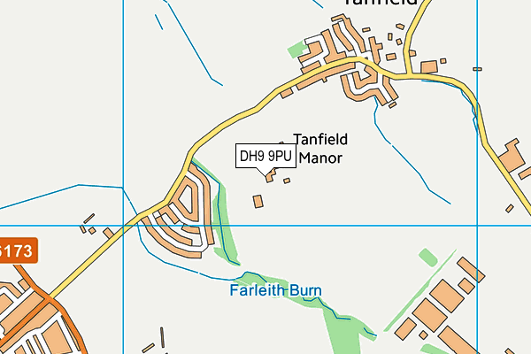 DH9 9PU map - OS VectorMap District (Ordnance Survey) DH9 9PU map - OS VectorMap District (Ordnance Survey)