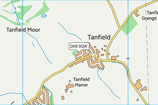 DH9 9QW map - OS VectorMap District (Ordnance Survey) DH9 9QW map - OS VectorMap District (Ordnance Survey)