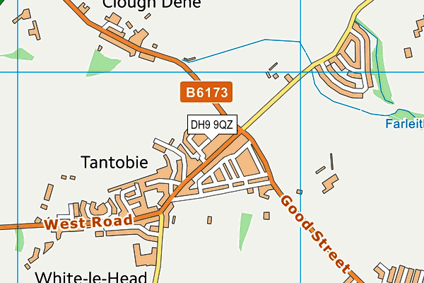 DH9 9QZ map - OS VectorMap District (Ordnance Survey) DH9 9QZ map - OS VectorMap District (Ordnance Survey)