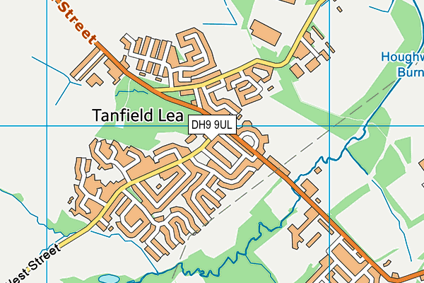 DH9 9UL map - OS VectorMap District (Ordnance Survey) DH9 9UL map - OS VectorMap District (Ordnance Survey)