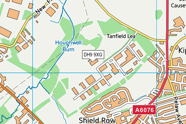 DH9 9XG map - OS VectorMap District (Ordnance Survey)