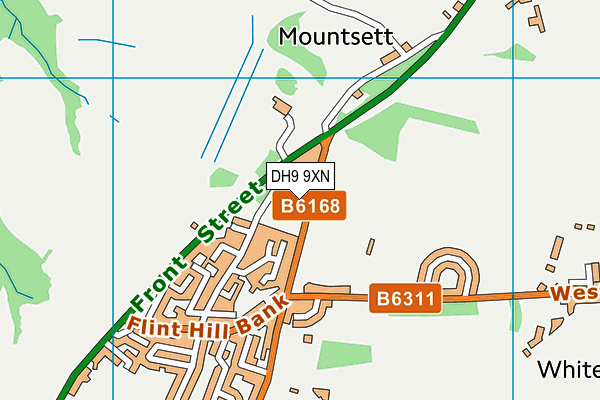 DH9 9XN map - OS VectorMap District (Ordnance Survey) DH9 9XN map - OS VectorMap District (Ordnance Survey)