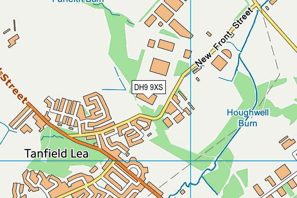 DH9 9XS map - OS VectorMap District (Ordnance Survey) DH9 9XS map - OS VectorMap District (Ordnance Survey)
