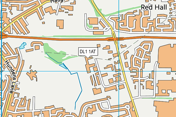 DL1 1AT map - OS VectorMap District (Ordnance Survey) DL1 1AT map - OS VectorMap District (Ordnance Survey)
