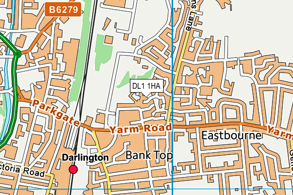 DL1 1HA map - OS VectorMap District (Ordnance Survey) DL1 1HA map - OS VectorMap District (Ordnance Survey)