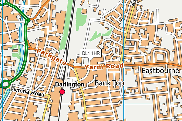 DL1 1HR map - OS VectorMap District (Ordnance Survey) DL1 1HR map - OS VectorMap District (Ordnance Survey)