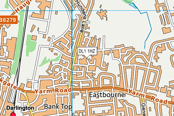 DL1 1HZ map - OS VectorMap District (Ordnance Survey) DL1 1HZ map - OS VectorMap District (Ordnance Survey)