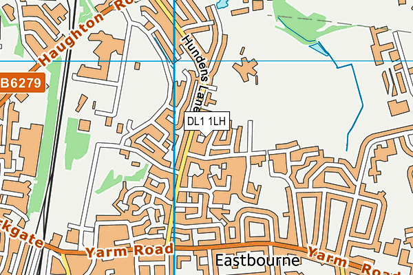 DL1 1LH map - OS VectorMap District (Ordnance Survey) DL1 1LH map - OS VectorMap District (Ordnance Survey)