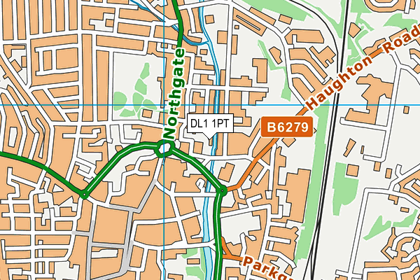 DL1 1PT map - OS VectorMap District (Ordnance Survey) DL1 1PT map - OS VectorMap District (Ordnance Survey)