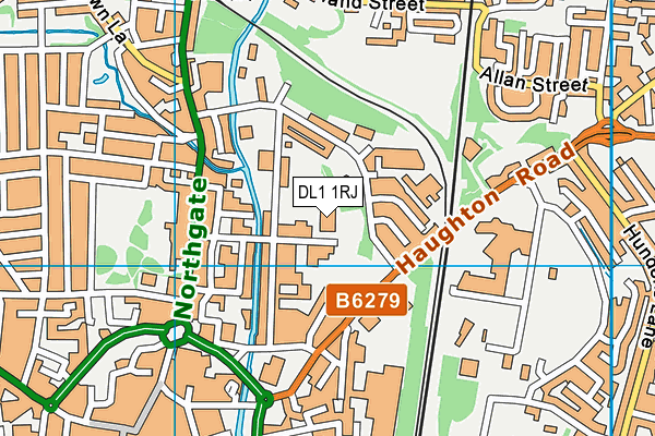 DL1 1RJ map - OS VectorMap District (Ordnance Survey) DL1 1RJ map - OS VectorMap District (Ordnance Survey)