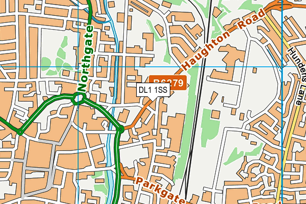 DL1 1SS map - OS VectorMap District (Ordnance Survey) DL1 1SS map - OS VectorMap District (Ordnance Survey)