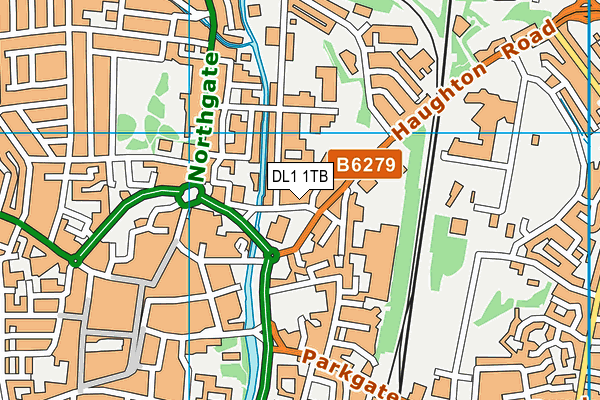 DL1 1TB map - OS VectorMap District (Ordnance Survey) DL1 1TB map - OS VectorMap District (Ordnance Survey)