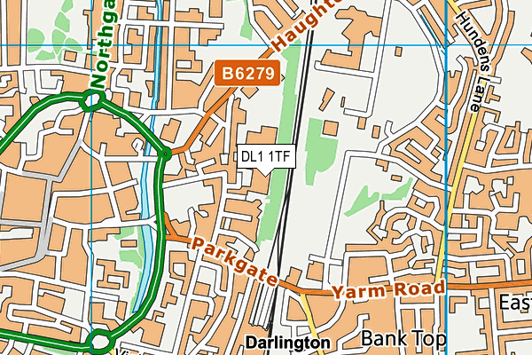 DL1 1TF map - OS VectorMap District (Ordnance Survey) DL1 1TF map - OS VectorMap District (Ordnance Survey)