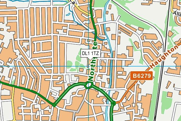 DL1 1TZ map - OS VectorMap District (Ordnance Survey) DL1 1TZ map - OS VectorMap District (Ordnance Survey)