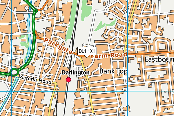 DL1 1XH map - OS VectorMap District (Ordnance Survey) DL1 1XH map - OS VectorMap District (Ordnance Survey)