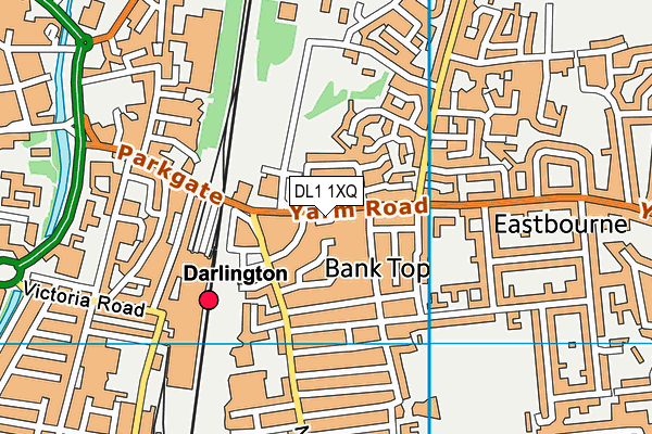 DL1 1XQ map - OS VectorMap District (Ordnance Survey) DL1 1XQ map - OS VectorMap District (Ordnance Survey)