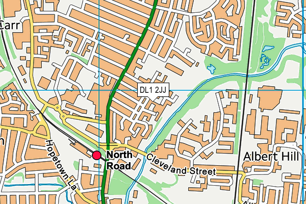 DL1 2JJ map - OS VectorMap District (Ordnance Survey) DL1 2JJ map - OS VectorMap District (Ordnance Survey)