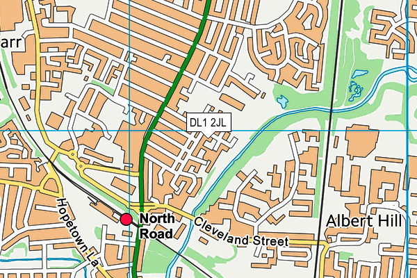 DL1 2JL map - OS VectorMap District (Ordnance Survey) DL1 2JL map - OS VectorMap District (Ordnance Survey)