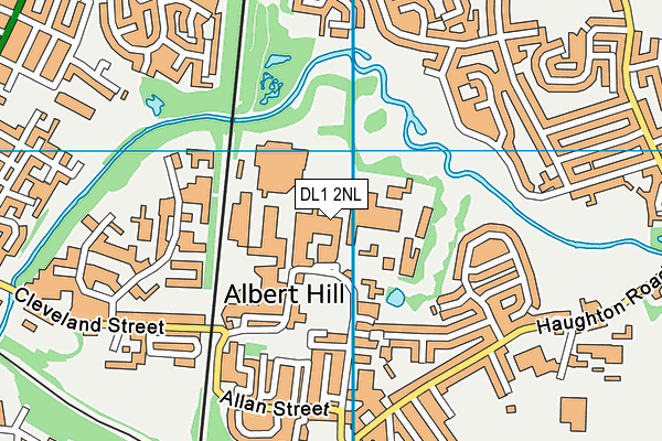 DL1 2NL map - OS VectorMap District (Ordnance Survey) DL1 2NL map - OS VectorMap District (Ordnance Survey)