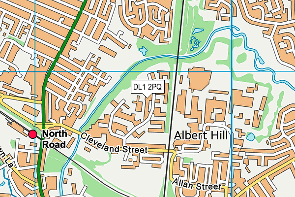 DL1 2PQ map - OS VectorMap District (Ordnance Survey) DL1 2PQ map - OS VectorMap District (Ordnance Survey)