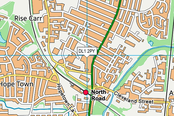 DL1 2PY map - OS VectorMap District (Ordnance Survey) DL1 2PY map - OS VectorMap District (Ordnance Survey)
