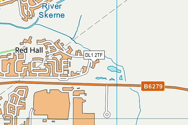 DL1 2TF map - OS VectorMap District (Ordnance Survey) DL1 2TF map - OS VectorMap District (Ordnance Survey)