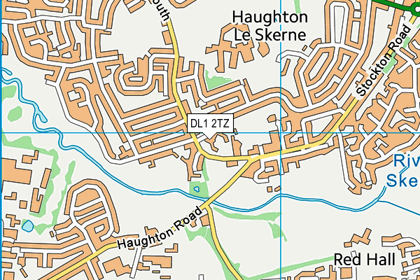 DL1 2TZ map - OS VectorMap District (Ordnance Survey) DL1 2TZ map - OS VectorMap District (Ordnance Survey)