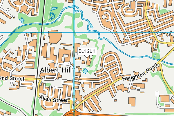 DL1 2UH map - OS VectorMap District (Ordnance Survey) DL1 2UH map - OS VectorMap District (Ordnance Survey)