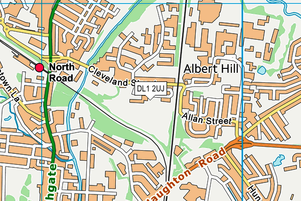 DL1 2UJ map - OS VectorMap District (Ordnance Survey) DL1 2UJ map - OS VectorMap District (Ordnance Survey)