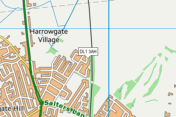 DL1 3AH map - OS VectorMap District (Ordnance Survey) DL1 3AH map - OS VectorMap District (Ordnance Survey)