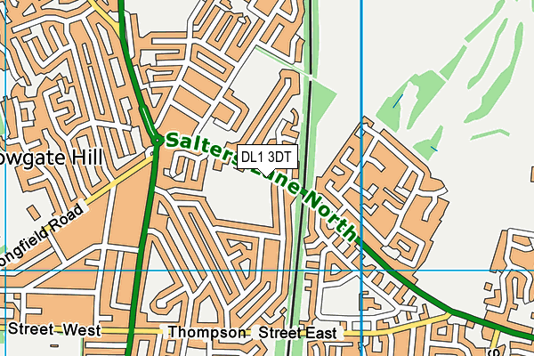 DL1 3DT map - OS VectorMap District (Ordnance Survey) DL1 3DT map - OS VectorMap District (Ordnance Survey)
