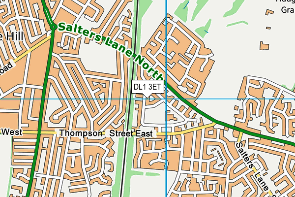 DL1 3ET map - OS VectorMap District (Ordnance Survey) DL1 3ET map - OS VectorMap District (Ordnance Survey)