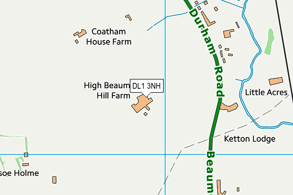 DL1 3NH map - OS VectorMap District (Ordnance Survey) DL1 3NH map - OS VectorMap District (Ordnance Survey)