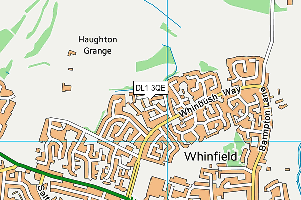 DL1 3QE map - OS VectorMap District (Ordnance Survey) DL1 3QE map - OS VectorMap District (Ordnance Survey)
