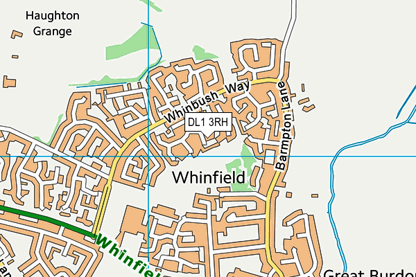 DL1 3RH map - OS VectorMap District (Ordnance Survey) DL1 3RH map - OS VectorMap District (Ordnance Survey)