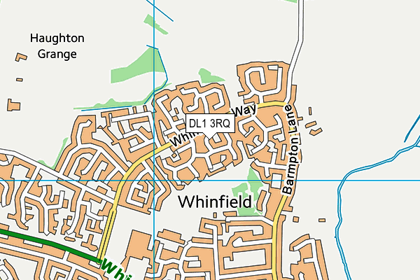 DL1 3RQ map - OS VectorMap District (Ordnance Survey) DL1 3RQ map - OS VectorMap District (Ordnance Survey)