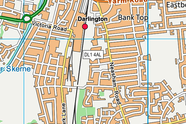 DL1 4AL map - OS VectorMap District (Ordnance Survey) DL1 4AL map - OS VectorMap District (Ordnance Survey)
