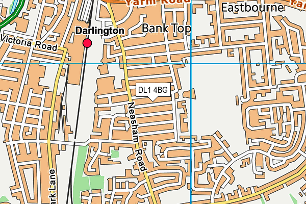 DL1 4BG map - OS VectorMap District (Ordnance Survey) DL1 4BG map - OS VectorMap District (Ordnance Survey)