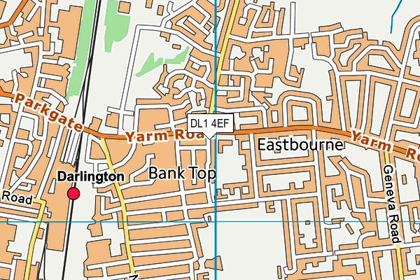 DL1 4EF map - OS VectorMap District (Ordnance Survey) DL1 4EF map - OS VectorMap District (Ordnance Survey)