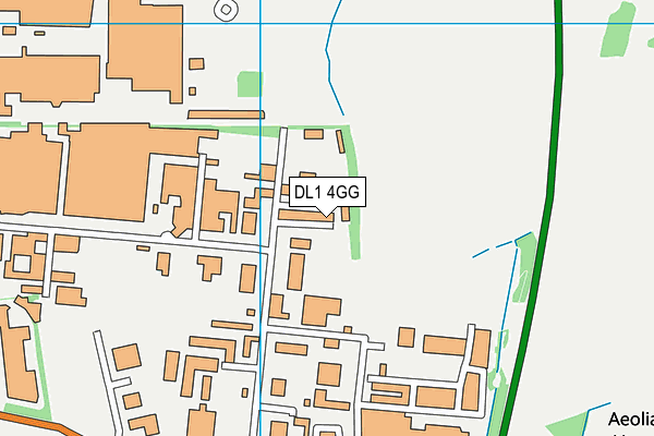 DL1 4GG map - OS VectorMap District (Ordnance Survey) DL1 4GG map - OS VectorMap District (Ordnance Survey)