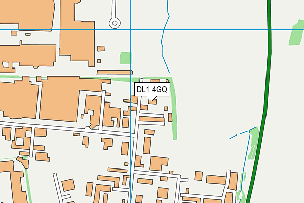 DL1 4GQ map - OS VectorMap District (Ordnance Survey) DL1 4GQ map - OS VectorMap District (Ordnance Survey)