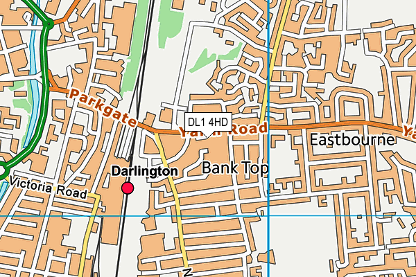 DL1 4HD map - OS VectorMap District (Ordnance Survey) DL1 4HD map - OS VectorMap District (Ordnance Survey)