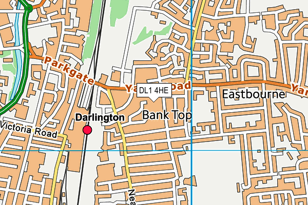 DL1 4HE map - OS VectorMap District (Ordnance Survey) DL1 4HE map - OS VectorMap District (Ordnance Survey)