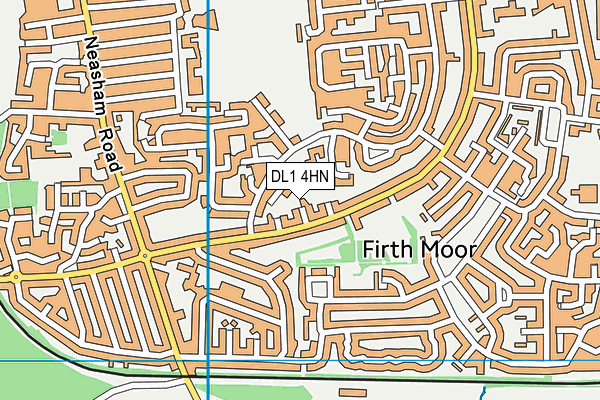 DL1 4HN map - OS VectorMap District (Ordnance Survey) DL1 4HN map - OS VectorMap District (Ordnance Survey)