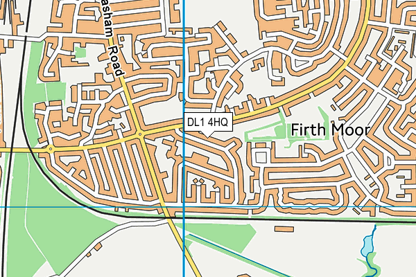 DL1 4HQ map - OS VectorMap District (Ordnance Survey) DL1 4HQ map - OS VectorMap District (Ordnance Survey)